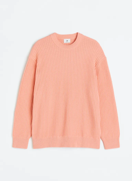 Relaxed Fit Rib-knit jumper